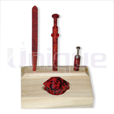 Table Top with 21 mm Loupe Mini Pick Up Tool, 4" Pick Up Tool and Tweezer